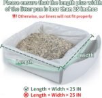 ANWA 40 Count Cat Litter Box Liners for Automatic Cat Litter Box and Litter Box Robot 4/3, Heavy-Duty, Extra Thick - Image 3