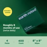 Earth Rated (A Canadian Company) Dog Wipes, Hypoallergenic, Cleaning and Hydrating, for Grooming Paws, Body and Butt, Lavender Scented, 400 Count - Image 9