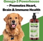 Deley Naturals Fish Oil for Dogs 2X Omega - Icelandic Fish Oil for Dogs - Dog Supplements with Omega 3 6 9 for Skin and Immunity - Vitamins and Supplements High EPA & DHA for Optimal Wellness - 946ml - Image 5