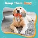 Squeaky Dog Toys - Dog Toys to Keep Them Busy Plush Dog Toys for Large, Medium, Small Dogs - Orange - Image 5