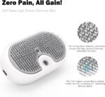 Cat Steam Brush,3-in-1 Cat Brushes for Long&Short Haired Cats,Cat Grooming Brush Easily Removing Loose Hair with One-click Cleaning Button (White) - Image 5