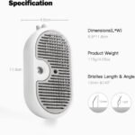 Cat Steam Brush,3-in-1 Cat Brushes for Long&Short Haired Cats,Cat Grooming Brush Easily Removing Loose Hair with One-click Cleaning Button (White) - Image 9