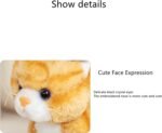 Simulation Orange Cat Plush Stuffed Animal Toy, Super Soft and Cute Cat Plush Toy Realistic Children Girl Birthday Home Decoration - Image 5