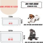 PET & MO 64oz 40oz Dog Bowl, Dog Water Bowls and Food Bowl for Dogs and Cats, Anti-Slip Stainless Steel Dog Bowls, Non-Rusting and Easy to Clean (Black, 40oz (5 Cups)) - Image 4