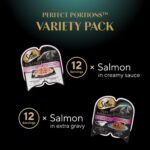 Sheba Perfect Portions Adult Wet Cat Food Bistro Cuts in Gravy Salmon Creamy Sauce Entrée and Gravy Indulgence™ Salmon Entrée Extra Gravy Variety Pack, (12) 75g Trays - Image 6