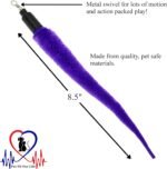 Pet Fit For Life Cat Wand Toy: 5-Piece Worm Teaser & Exerciser - Cat Wand Toys for Indoor Cats - Durable Flirt Pole/Teaser Worm Toy for Cats - Interactive Fun for Feline Fitness Health & Agility - Image 4