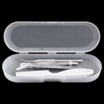 FEPITO 5 Pcs Stainless Steel Tick Remover Tool Set Pet Dogs Cats Ticks Remover Kit Including 1 PCS Tick Removal Tweezers 1 PCS Sharp Rake 1 PCS Two Clips and 1PCS Lice Comb - Image 9