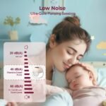 DrBash Wearable Breast Pump S21 (2 Pack) – Hands-Free Double Electric, Smart LED Display, Quiet & Leak-Proof, 3 Modes & 12 Levels, BPA-Free, Portable Breastfeeding Pump for Working Moms” (Beige-2pack) - Image 3
