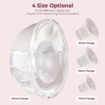 DrBash Wearable Breast Pump S21 (2 Pack) – Hands-Free Double Electric, Smart LED Display, Quiet & Leak-Proof, 3 Modes & 12 Levels, BPA-Free, Portable Breastfeeding Pump for Working Moms” (Beige-2pack) - Image 9