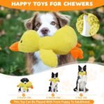 Mellow Calming Duck Toy for Dogs, 2026 New Interactive Crinkle Toy with Quack Sound for Dogs Teeth, Soft Stuffed Plush Mellow Calming Duck Pillow for Puppy Keep Busy -Yellow, 9.8"x8.6"(S) - Image 4