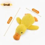 Mellow Calming Duck Toy for Dogs, 2026 New Interactive Crinkle Toy with Quack Sound for Dogs Teeth, Soft Stuffed Plush Mellow Calming Duck Pillow for Puppy Keep Busy -Yellow, 9.8"x8.6"(S) - Image 6