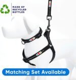 Pawtitas Recycled Reflective Step-in Dog Harness – Adjustable No-Pull Vest for Puppies to Seniors, Safe & Comfortable S Black - Image 7