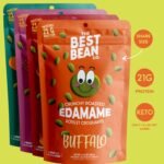 Best Bean Co. - Roasted Edamame Snack - Variety Pack (4 x 100g Bags) - 21g Protein Per Serving - Buffalo, Sea Salt, Sriracha & Ranch - High-Protein, Low-Carb, Keto-Friendly, by Urbani - Image 6