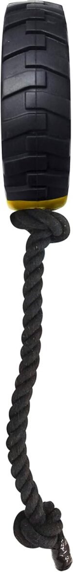 Tonka Mega Tread Rope Tug Dog Toy, Lightweight, Durable and Water Resistant, 15 Inches, for Medium/Large Breeds, Single Unit, Yellow/Black - Image 5