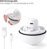 Interactive Cat Toys Ball with LED Light, 360 Degree Self Auto Rotating Smart Ball, USB Rechargeable Spinning Cat Ball Toy,Stimulate Hunting Instinct Kitten Funny Chaser Roller Pet Toy - Image 6