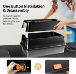 XL Stainless Steel Cat Litter Box with Lid, Extra Large Enclosed Litter Pan for Big Cats, High Sided Metal Litter Box with Removable Lid& Scoop, Odor Free, Easy Cleaning, Anti-Urine Leakage - Image 4