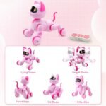 Remote Control Robot Cat Toy - RC Robotic Cat for Kids, Interactive Programmable Smart Robot Pet with Light, Sound, Touch Sensing, LED Eyes, Dance & Music, Toy Gift for Kids Boys & Girls - Image 5