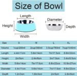 Personalized Dog Bowl Custom pet Name Puppy Dog Bowl eco-Friendly Stainless Steel Melamine Bottom Non-Slip pet Bowl cat Food Water Drink Classic Round Bowl pet Supplies (Blue) - Image 6