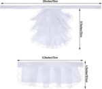 Victorian Lace Jabot Cuffs Set Colonial Lace Ruffle Collar Cuffs Steampunk Accessory for Judge Pirate Costume Cosplay - Image 3