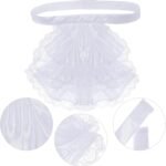 Victorian Lace Jabot Cuffs Set Colonial Lace Ruffle Collar Cuffs Steampunk Accessory for Judge Pirate Costume Cosplay - Image 4