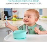 Munchkin Gentle Dip Baby Spoons for Self Feeding and Baby Led Weaning, 3 Pack, Blue/Green - Image 4