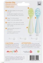 Munchkin Gentle Dip Baby Spoons for Self Feeding and Baby Led Weaning, 3 Pack, Blue/Green - Image 8