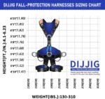 Fall Protection Full Body Safety Harness 5pt Roofing harnesses Aluminum O-Rings 8”Thick Back Support Belt Construction With Reflective Strips OSHA/ANSI Compliant - Image 4
