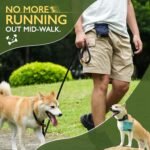 ETIAL Dog Treat Pouch,Portable Puppy Dog Training Treat Bag,Hand Free Dog Walking Bag,Auto Closing Pet Feed Snack Reward Pocket,Dog Food Dispenser for Pet Puppy Travel or Outdoor Use - Image 6