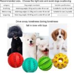 2 Pack Dog Toy Ball,Dog Pet Food Treat Feeder Chew Tooth Cleaning Ball Exercise Game IQ Training Ball for Small/Medium/Large Dog and Cat (Red+Yellow, 2in（Small Dog&Puppy）) - Image 6