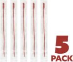 5 Pack, Pet Feeding Tube with Funnel End, for Puppies, Kittens, & Pet Nursing, 14 FR, 16” Length, Red Rubber Feeding Tube with Smooth Tip, Non-Sterile - Image 5