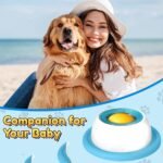 Dog Cat Licks Toys for Liquid Food, Anxieties Relief Slow Feeder Dog Lick Ball Treat Dispenser, Non-Slip Licking Bowl Enrichment Toys to Keep Them(Blue) - Image 4