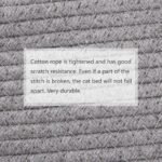 Large Cat Bed Basket Round Cotton Rope Woven - Calming Cat Rope Bed Sleep Surface 45cm(18 inches),Cozy Scratching Indoor Cat Bed for a Large Cat or 2 Small Cats,Fit up to 10KG Pets,Washable,Grey - Image 5