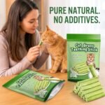 6Pack Cat Toys Cats Grass Treat Catnip Toy with Silvervine for Indoor Kitten Toys Wood Kitty Chew Rope Grass Sticks for Teeth Cleaning Kitten Snack for Catnip Dental Care Self Play - Image 5