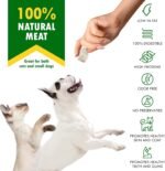 Beloved Pets Dog & Cat Treats, Freeze Dried Chicken Bites 150 GR - Gateries Pour Chien & Chat - High-Protein Snack & Training Small Pets - Only 1 Ingredient Jerky Chews - Image 4