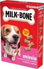 Milk-Bone Original Biscuits, Oven Baked Dog Treats Made with Real Chicken Meat, Crunchy Texture Helps Clean Teeth, Mini Snacks for Frequent Rewards, 475 g (Pack of 12) - Image 3