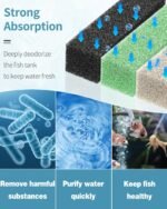 Pawfly 6 Count Mixed Filter Pads for QuietFlow LED PRO Aquarium Power Filter Model 20 & 75 Fish Tank Ammonia Reducer & Activated Carbon & Phosphate Removal Sponges for Water Filtration (Medium) - Image 8