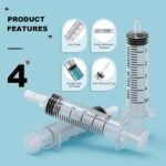 30 Pack 5ml Plastic Syringe Sterile Individual Wrap with Cap, Measurement and Dispensing Syringe Tools for Science Labs, Liquid Measuring, Feeding Pets, Oil or Glue Applicator (30, 5ml) - Image 5