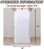 14 Pack Cat Litter Box Liners Large 37” x 18” Jumbo Extra Thick With 2 Mil Cats Waste Litter Bags - Image 3