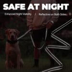 VIVAGLORY Twingrip Dog Leash, Double Handle Dog Leash for Training & Walking with Traffic Handle & 2 Loop, Traffic Control Reflective Heavy Duty for Puppy Pet, 6ft x 1in, Red - Image 6