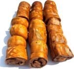 Beef Cheek Rolls Dog CHEW Treat - *(Beef Basted 6 Pack/6 INCH)* - Rawhide Free - Super Thick - All Natural - Long Lasting Dog CHEW - Beef Cheek Rolls - *Natural Color May Vary - Image 3