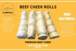 Beef Cheek Rolls Dog CHEW Treat - *(Beef Basted 6 Pack/6 INCH)* - Rawhide Free - Super Thick - All Natural - Long Lasting Dog CHEW - Beef Cheek Rolls - *Natural Color May Vary - Image 7