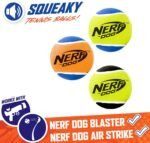 Nerf Dog VP6808 Squeak Tennis Balls Dog Toy (3 Pack) Medium - Image 4