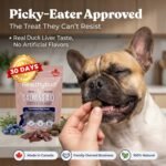 Healthybud Duck Calming Soft Chews for Dogs – Grain-Free Dog Treats for Anxiety, Separation & Travel Support – Soft & Chewy High-Value Rewards – Made in Canada – 130 g (4.6 oz) - Image 6