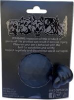 K9 Ops Dog Ball on a Rope Tug Toy - Rubber Fetch Training Reward - Large Dogs Durable Indestructible Chewers Pitbull Dobermann Rottweiler Shepherd (Coal Black - Black Rope) - Image 4