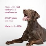 DreamBone Protein Rings with Real Turkey & Cranberries, 119 g, Rawhide-Free Protein Ring Chews, Artificial Free, for All Dogs - Image 6