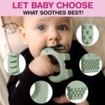 Teething Toy for Babies Age 0 to 6 Months - Baby Elefun 5x Pain Relief Smart Teether - Zero Developmental Delay Silicone Baby Teething Toy Ring - Cute Infant Shower Gift Chew Toys for Babies - Image 3