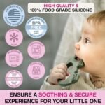 Teething Toy for Babies Age 0 to 6 Months - Baby Elefun 5x Pain Relief Smart Teether - Zero Developmental Delay Silicone Baby Teething Toy Ring - Cute Infant Shower Gift Chew Toys for Babies - Image 5