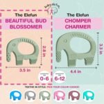 Teething Toy for Babies Age 0 to 6 Months - Baby Elefun 5x Pain Relief Smart Teether - Zero Developmental Delay Silicone Baby Teething Toy Ring - Cute Infant Shower Gift Chew Toys for Babies - Image 6