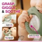 Teething Toy for Babies Age 0 to 6 Months - Baby Elefun 5x Pain Relief Smart Teether - Zero Developmental Delay Silicone Baby Teething Toy Ring - Cute Infant Shower Gift Chew Toys for Babies - Image 8