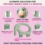 Teething Toy for Babies Age 0 to 6 Months - Baby Elefun 5x Pain Relief Smart Teether - Zero Developmental Delay Silicone Baby Teething Toy Ring - Cute Infant Shower Gift Chew Toys for Babies - Image 10